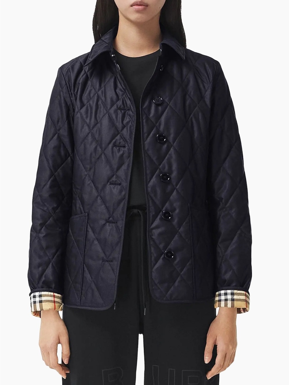 Burberry Fernleigh Midnight Quilted Women's Jacket size XS NWT